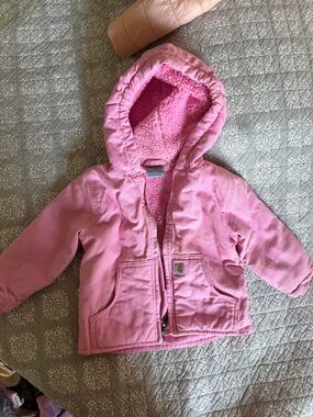 Carhartt Pink Hooded Sherpa Jacket
